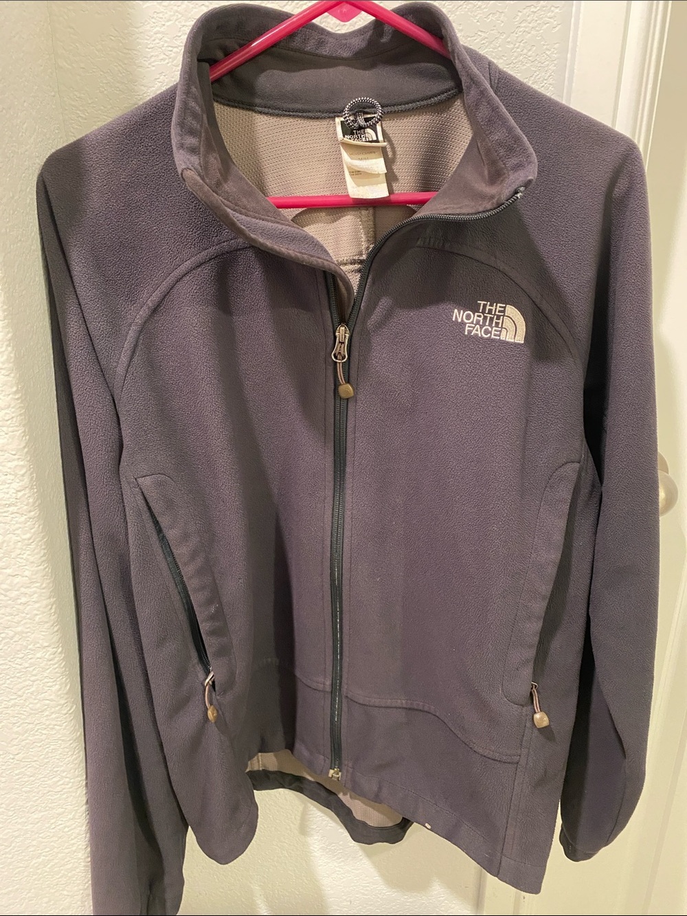 The North Face Men's Dark Windwall Gray Fleece Full-Zip Jacket